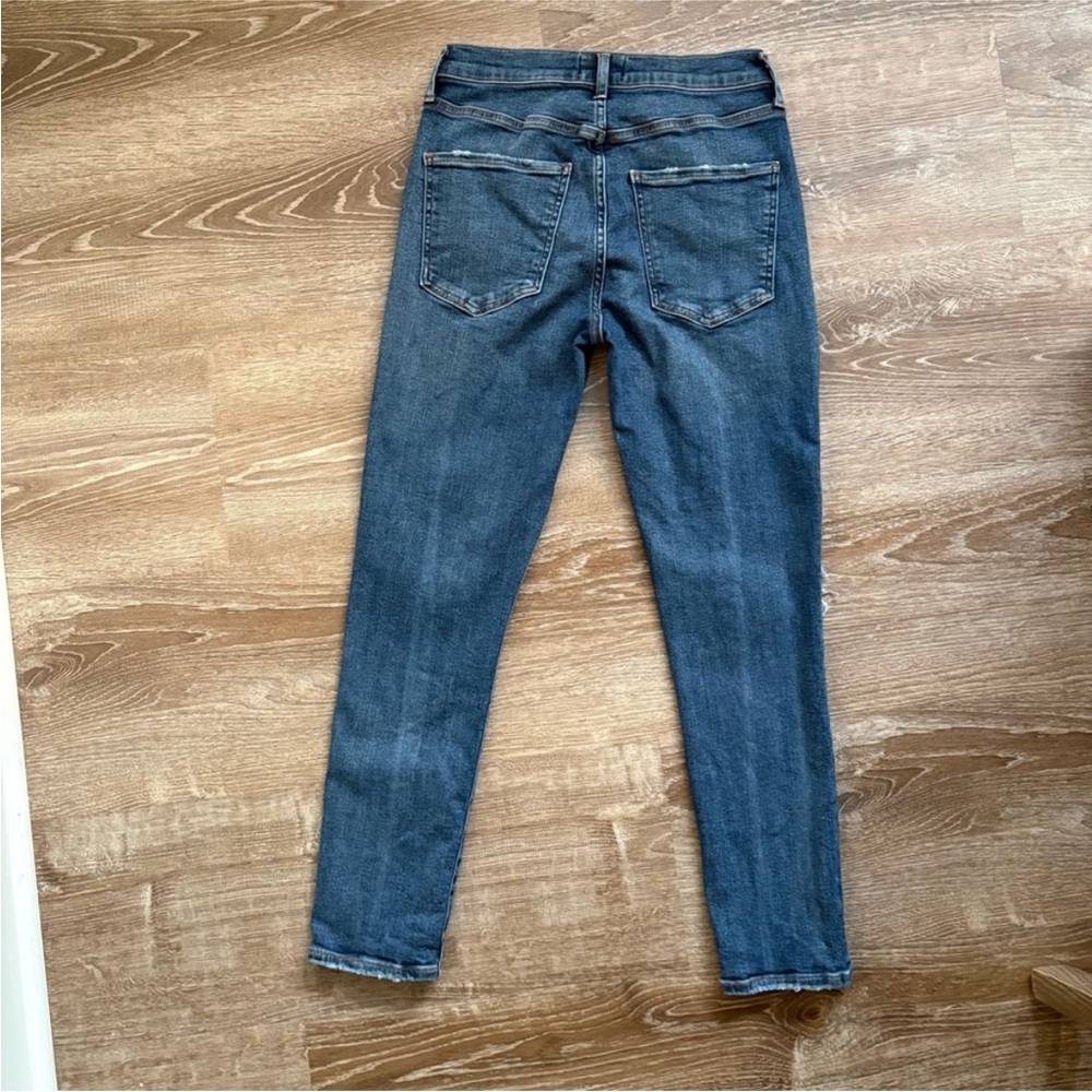 AGOLDE Sophie High Rise Skinny leg Crop Distressed Ripped Jeans size 27 - Picture 4 of 7